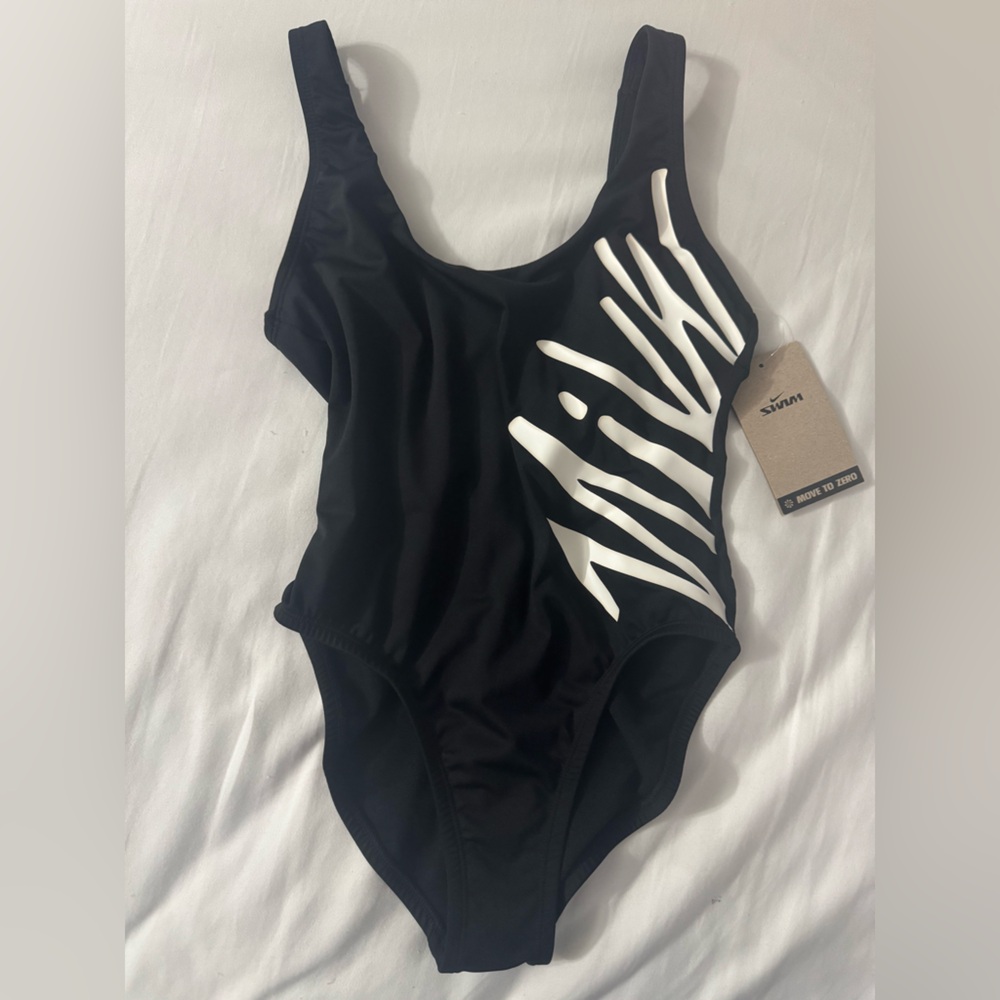 Nike Black and White Women's One Piece Swimsuit